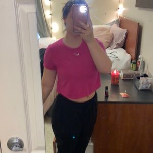 Pink Nike top